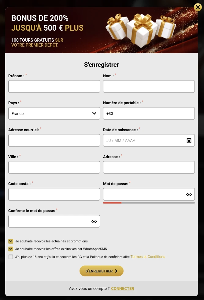 Connexion et inscription sur Unique Casino en toute simplicité